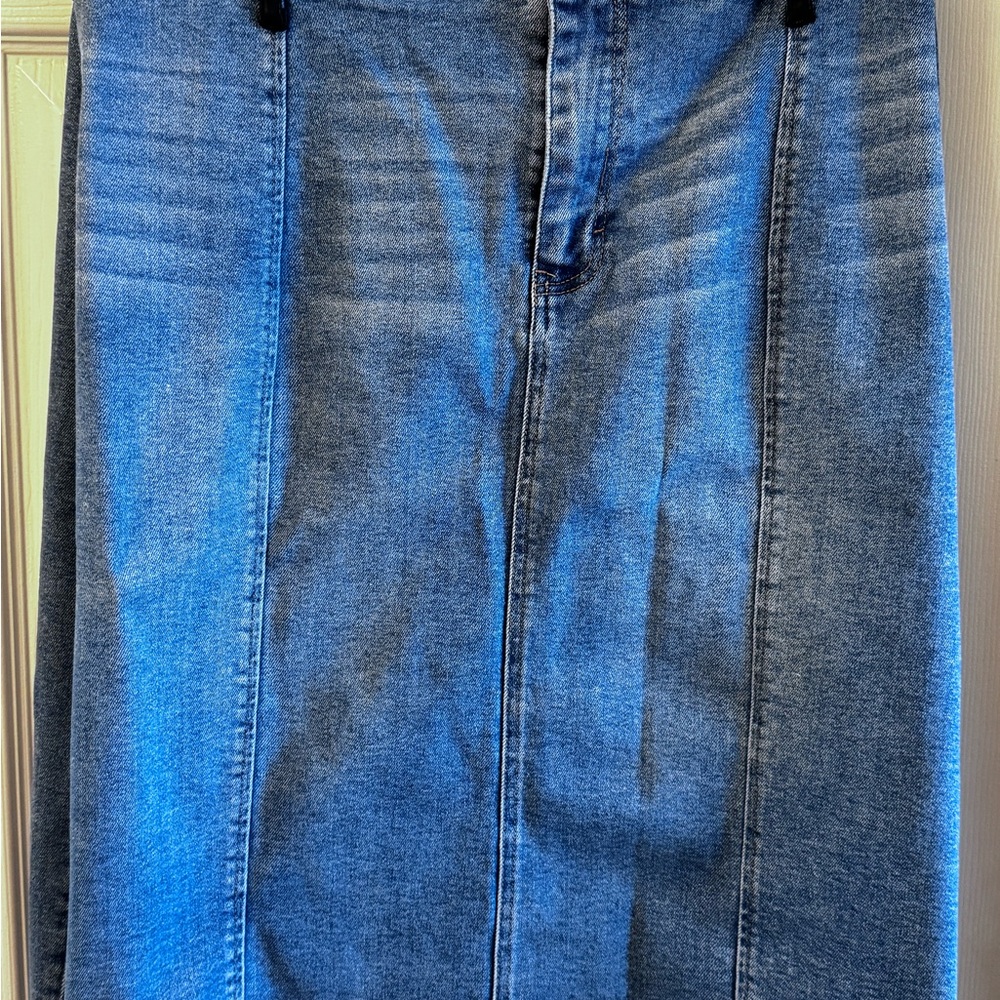 Lane Bryant Blue Pencil Skirt Sleek Tailored Design